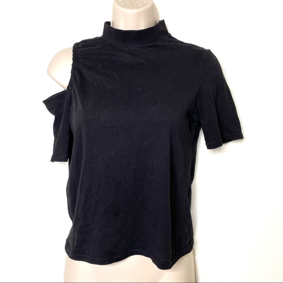 Cheap Monday Top Cold Shoulder Black - Picture 1 of 5